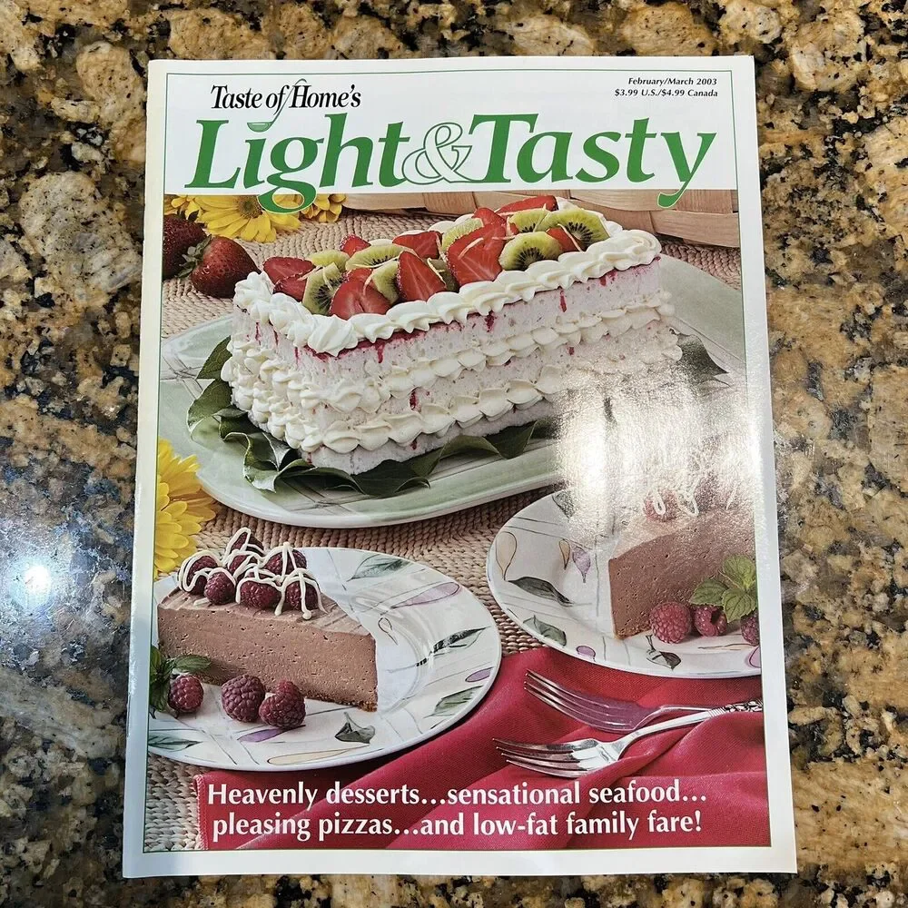 Taste of Homes Light And Tasty Cooking Recipe Magazines 2003 Back Issue Set Of 6